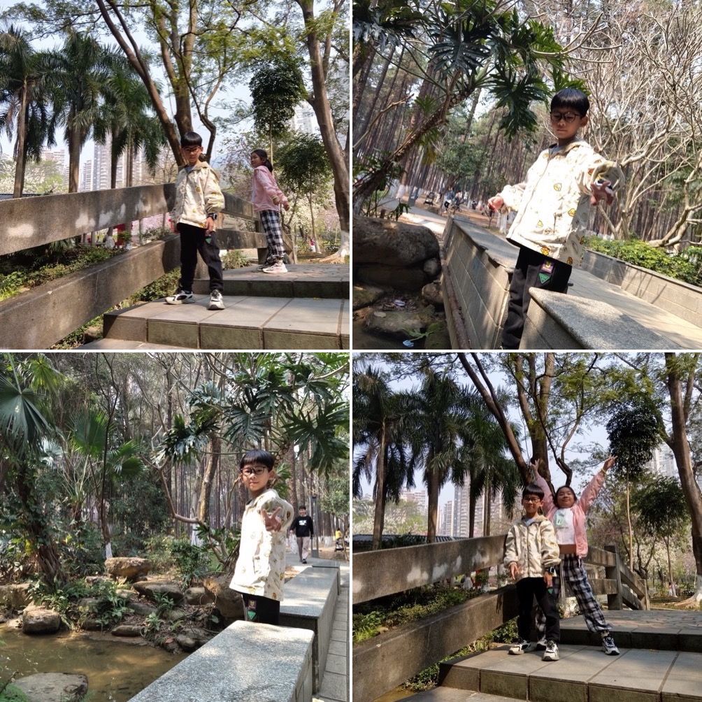 公园散步与激情赛事